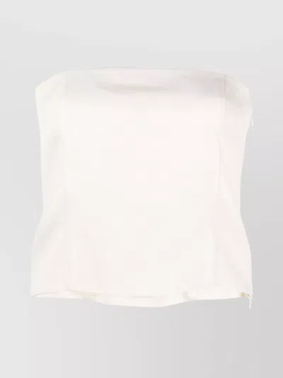 Gauge81 Tona Strapless Midi Top With Side Slit In Multi