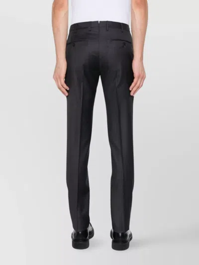 Incotex Tailored Trousers With Belt Loops And Pockets In Gray