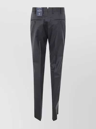Incotex Tailored Trousers With Belt Loops And Pockets In Gray