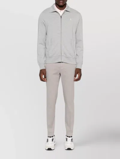 Incotex Tailored Trousers With Pockets And Loops In Neutral