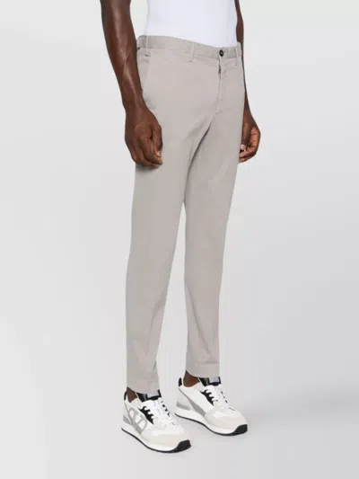 Incotex Tailored Trousers With Pockets And Loops In Neutral