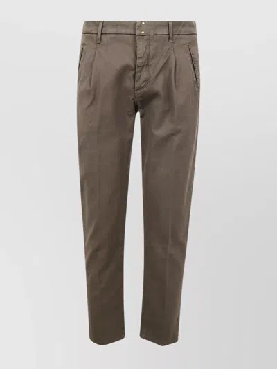 Incotex Pantalone Special Ppt Stretch Solid In Brown