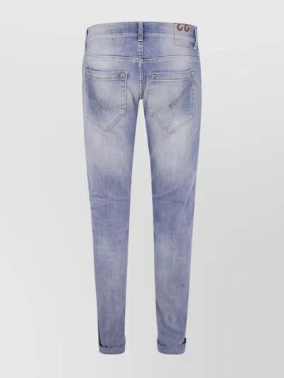 Dondup Rolled Cuffs Denim Five-pockets In Blue