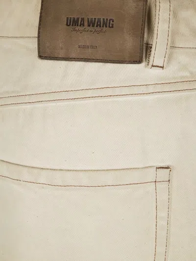 Uma Wang Trousers Having Back Pockets And Belt Loops In Neutral