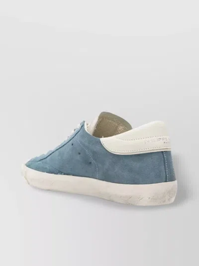 Philippe Model Low Top Sneakers Suede Panels