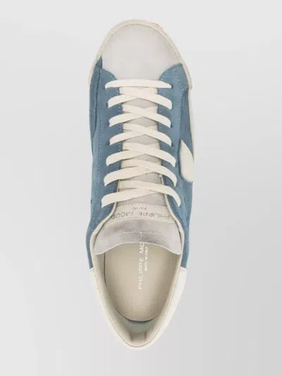 Philippe Model Low Top Sneakers Suede Panels