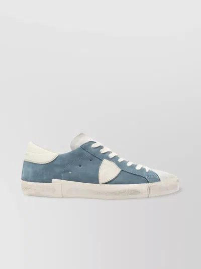 Philippe Model Low Top Sneakers Suede Panels