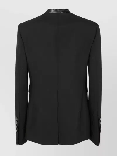 Sapio Mohair Tux Single Brested Blazer In Black