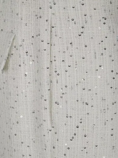 Sapio Sequins Straight Leg Trousers In Gray