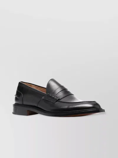 Tricker's Leather Loafers In Black