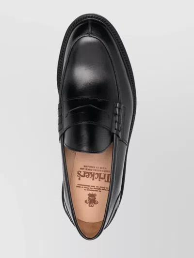 Tricker's Leather Loafers In Black