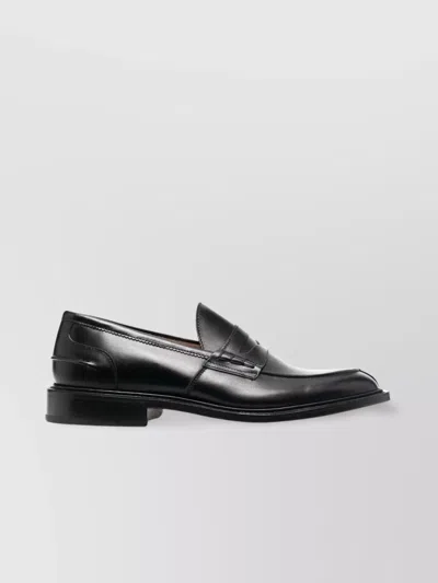 Tricker's Leather Loafers In Black