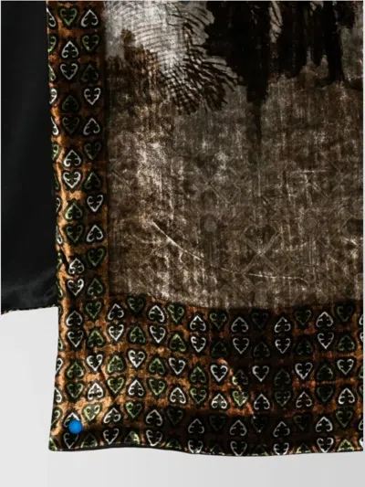 Pierre Louise Mascia Artistic Print Border Rectangular Scarf