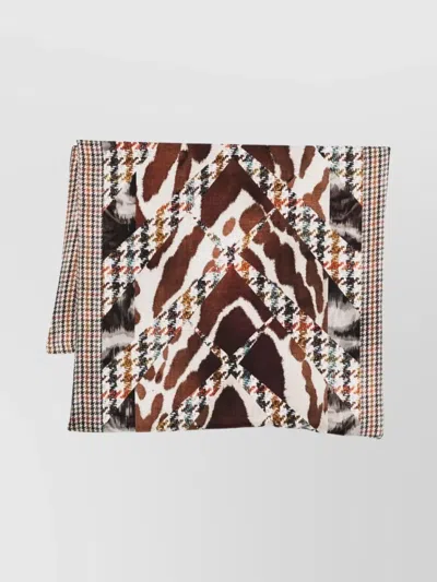 Pierre Louise Mascia Rectangular Scarf Luxurious Fringed Edges