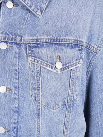 Haikure "janet" Chest Pockets Collared Jacket In Blue