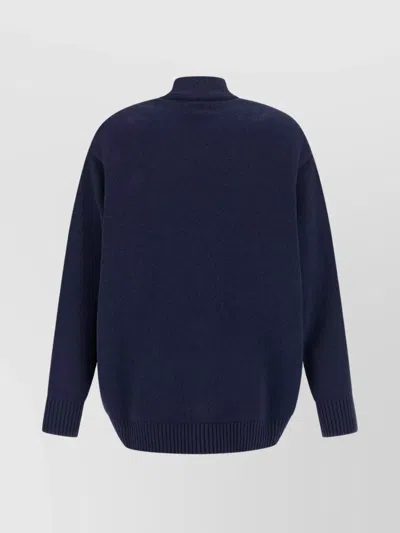 Alberta Ferretti Oversized Embellished Cardigan In Blue