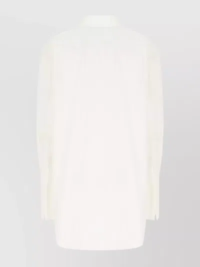 The Row Cotton Shirt With Button-down Design In White