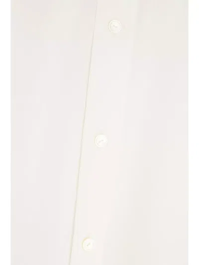 The Row Cotton Shirt With Button-down Design In White