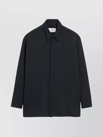 Ami Alexandre Mattiussi Ami Paris Women Wool Shirt In Black