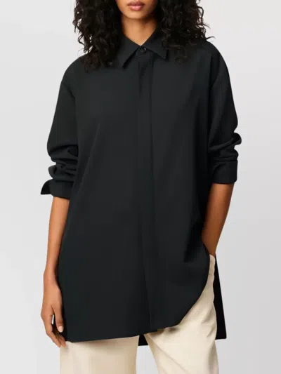 Ami Alexandre Mattiussi Ami Paris Women Wool Shirt In Black