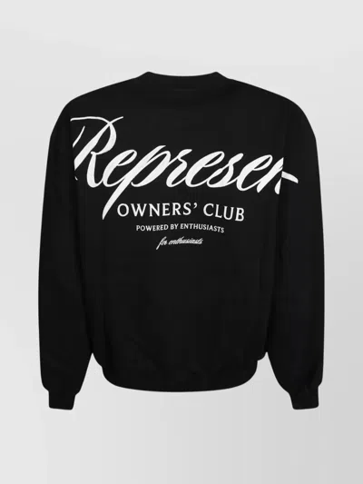 Represent "owners Club Script" Sweatshirt In Black
