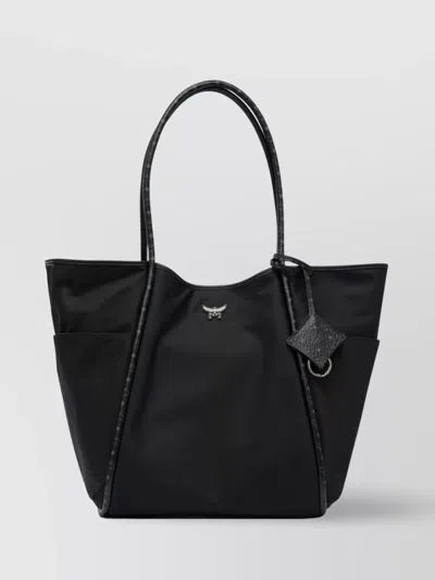 Mcm Bags With Side Pockets And Top Handles In Black
