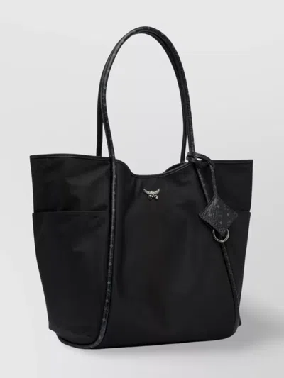 Mcm Bags With Side Pockets And Top Handles In Black