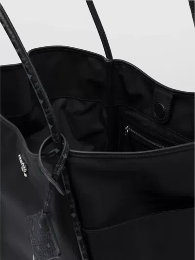 Mcm Bags With Side Pockets And Top Handles In Black