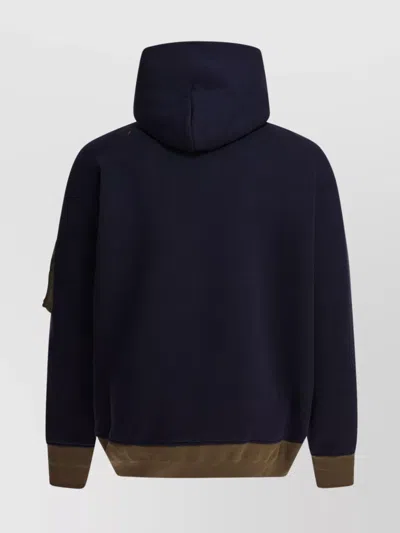 Sacai Men's Sponge Sweat Hoodie In Black