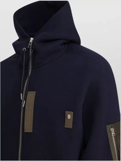 Sacai Men's Sponge Sweat Hoodie In Black