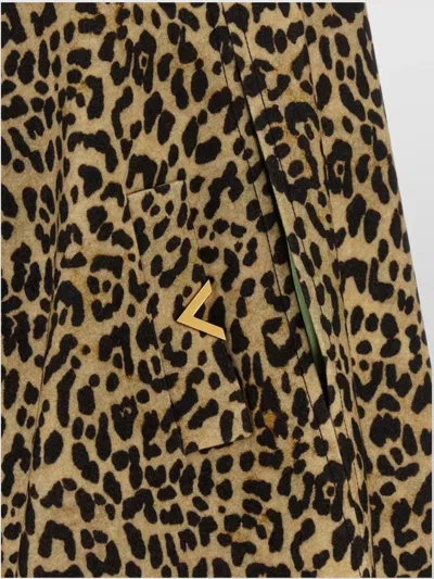 Valentino Womens Animalier Leopard Relaxed-fit Wool Cape In Multi