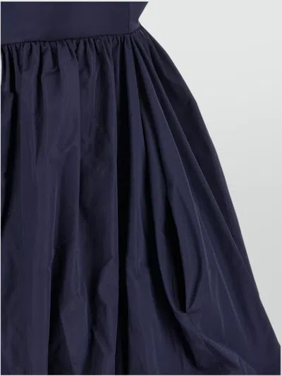 Pinko Sweetheart-neckline Puffball Dress In Blue