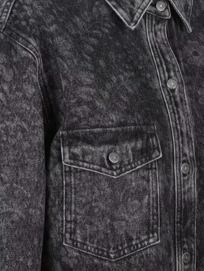 Golden Goose Denim Shirt In Black
