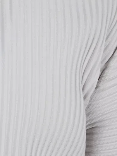 Issey Miyake Long Sleeve Roundneck T-shirt In Brown