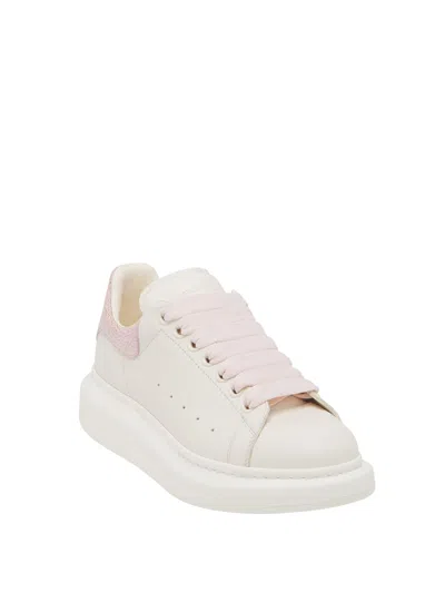 Alexander Mcqueen Valentino Garavani Beige Suede Vlogo The Bold Edition Loafers In White