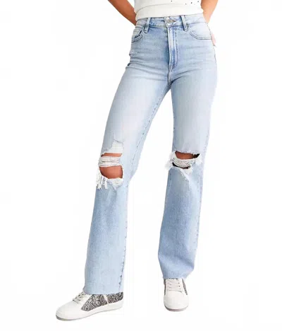 Hidden Ella Straight Stretch Jean In Light In Blue