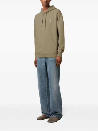 Ami Alexandre Mattiussi Ami Paris Men Cotton Sweatshirt In Brown