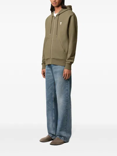 Ami Alexandre Mattiussi Ami Paris Men Cotton Sweatshirt In Brown