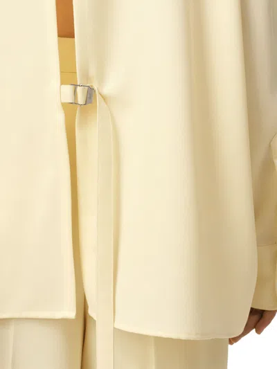 Ami Alexandre Mattiussi Ami Butter-colored Loose-fitting Shirt In Yellow