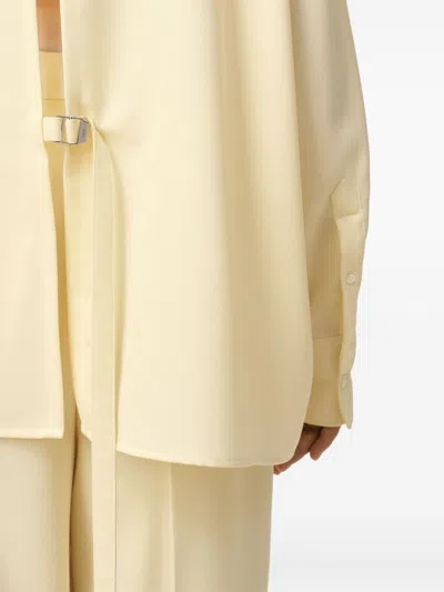 Ami Alexandre Mattiussi Ami Butter-colored Loose-fitting Shirt In Yellow