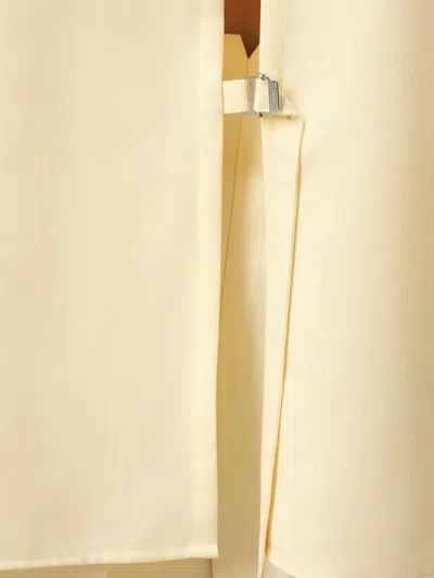 Ami Alexandre Mattiussi Ami Butter-colored Loose-fitting Shirt In Yellow