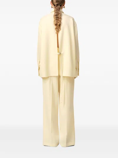 Ami Alexandre Mattiussi Ami Butter-colored Loose-fitting Shirt In Yellow