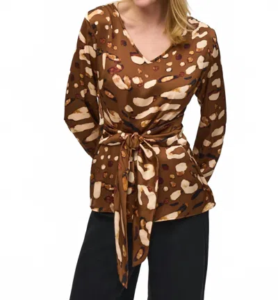 Joseph Ribkoff Blouse In Brown
