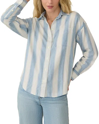 Faherty Tried Relaxed Shirt In Ocean Oasis Stripe