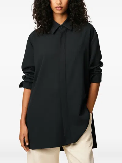 Ami Alexandre Mattiussi Ami Paris Women Wool Shirt In Blue