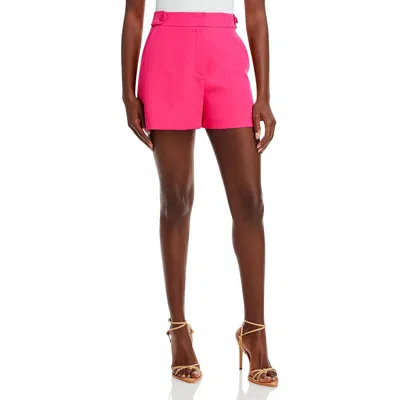 Milly Womens Pocket Button High-waist Shorts In Pink