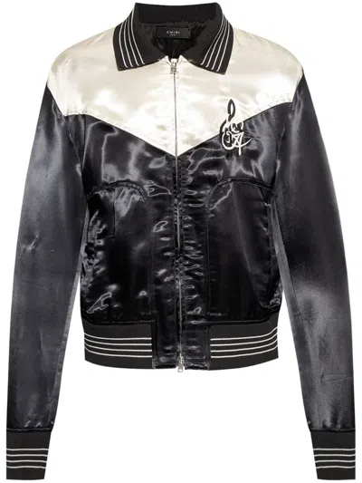 Amiri Ma Music Note Bomber Jacket In Black