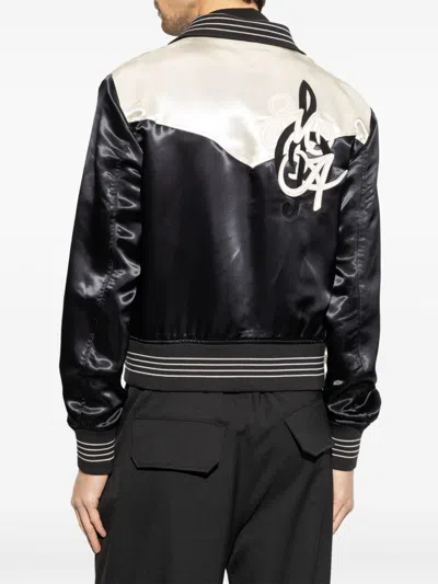 Amiri Ma Music Note Bomber Jacket In Black