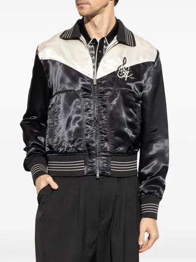 Amiri Ma Music Note Bomber Jacket In Black