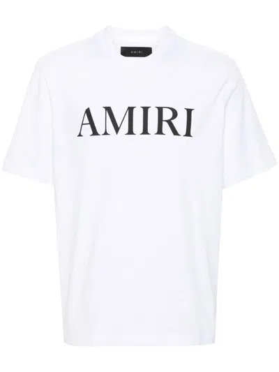 Amiri Oversized White T-shirt With Contrasting Logo Print In White